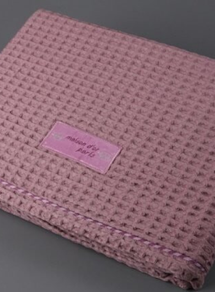 Maison D'or Paris вафельное покрывало 220х240 см фиолетовый
