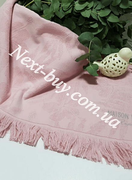 Maison D'or Hawaii хлопковое полотенце для бани, сауны 85х150см розовое
