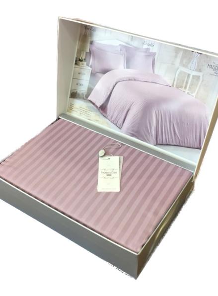 Maison D'or New Rails Lila постельное белье полуторное 160x220см сатин с жаккард фиолетовый