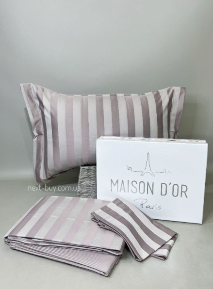 Бамбукова постільна білизна Maison D'or Fous Linens Set Lilac 200x220см