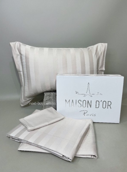 Постельное белье Maison D'or Fous Linens Set Stone 200x220см сатин