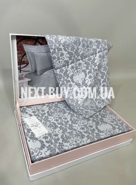 Постельное белье Maison D'or Pearl Grey 200x220см бамбук жаккард