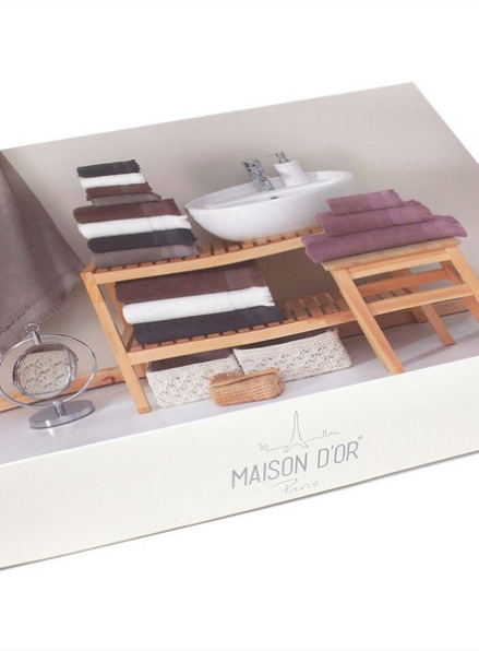Maison D`or Melissa набір махрових рушників 3шт коричневий