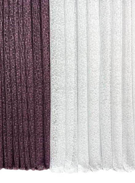 Тюль сітка з плетінням Weaving білий Туреччина