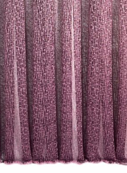 Тюль сітка з плетінням Weaving малиновий Туреччина