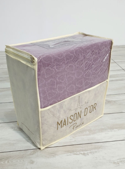 Постільна білизна махрова Maison D'or Jaquard Stretcu Terry Set Murdum 200x220см