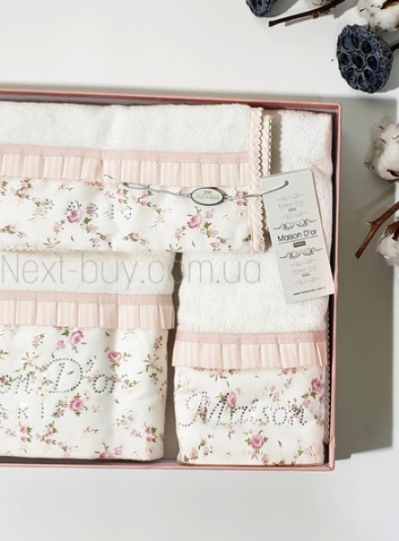 Набір бамбукових рушників Maison D'or Roses 3шт