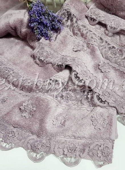 Набір бамбукових рушників Maison D'or  Intensive 3шт темно-фіолетовий