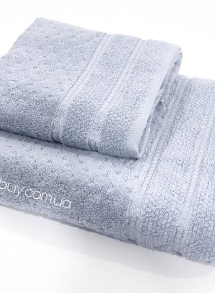 Махровое полотенце для лица Cestepe Bayeno 50х90 голубое Турция