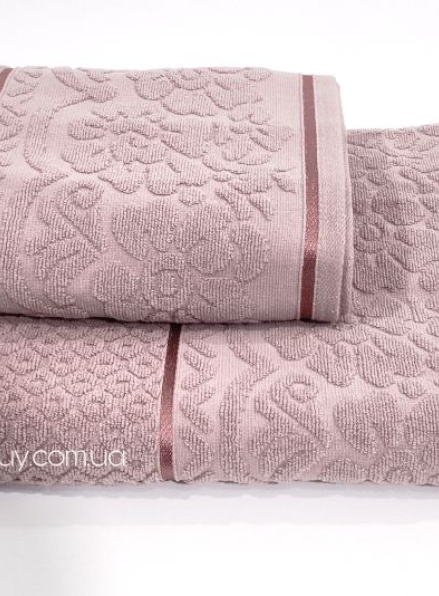 Махровое полотенце для бани Cestepe Dore 70х140 грязно-розовое Турция