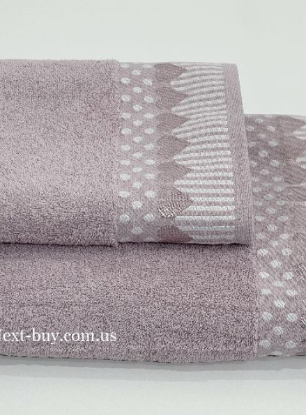 Махровое полотенце для бани Cestepe Kalpli Inci розовое 70х140 Турция