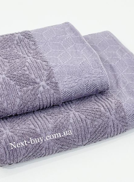 Махровое полотенце для лица LuiSa Sedir сиреневое 50х90 Турция