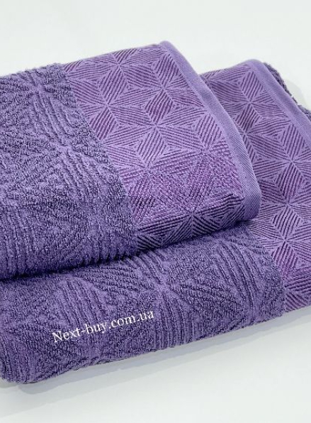 Махровое полотенце для лица LuiSa Sedir фиолетовое 50х90 Турция