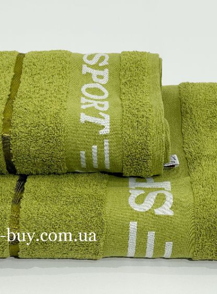 Махровое полотенце для бани Cestepe Sport салатовое 70х140 Турция