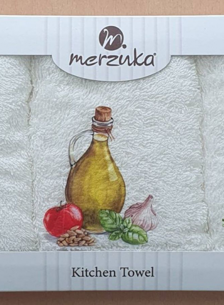 Набор кухонных полотенец Merzuka Spices with oil 3шт. 30х50