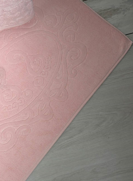 Комплект подарункових рушників Cestepe Lux cotton рожевий  3шт. Туреччина