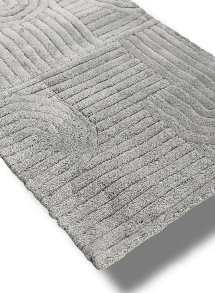 Набір натуральних килимків для підлоги Babil Gri 2шт. 40x60 + 60x100 см Туреччина