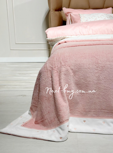 Maison D`or Lavoine Bed Cover махровое покрывало 220х240 розовое