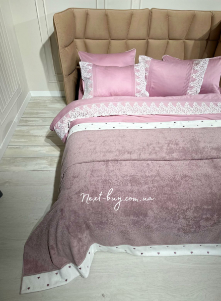 Maison D`or Lavoine Bed Cover махрове покривало 220х240 фіолетове