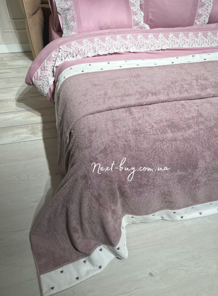 Maison D`or Lavoine Bed Cover махрове покривало 220х240 фіолетове