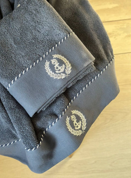 Махровий рушник Maison D'or Michel Sailing 85х150см блакитний