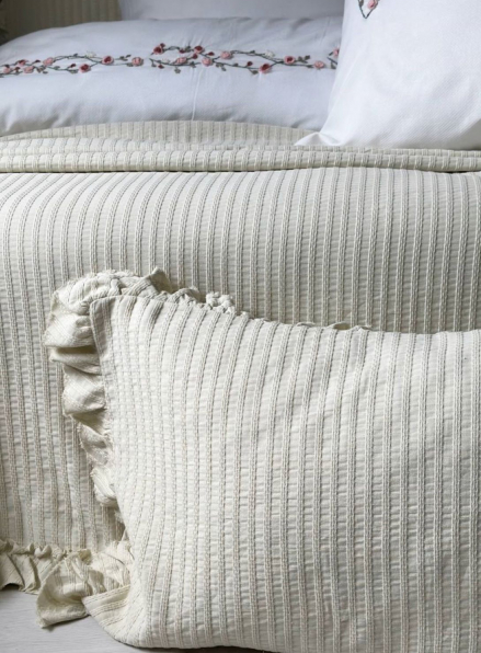 Жакардове покривало з наволочками Saheser Marta green євро Туреччина