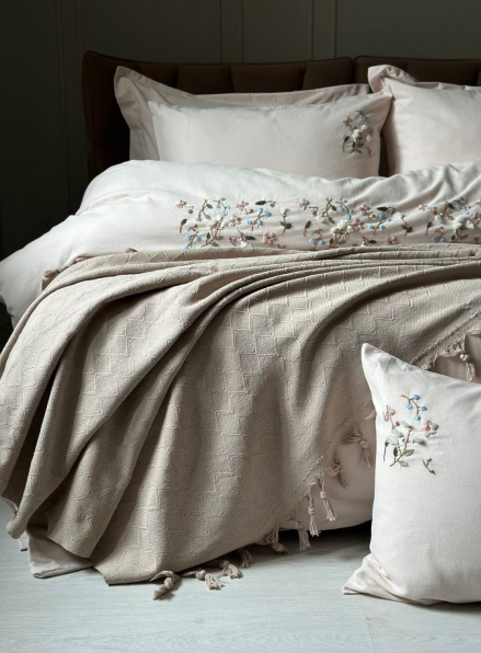 Натуральное, легкое пике Saheser Bari bej евро Турция