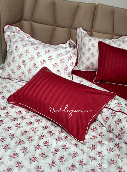 Maison D'or Diana Rose red постельное белье полуторное 160х220 сатин