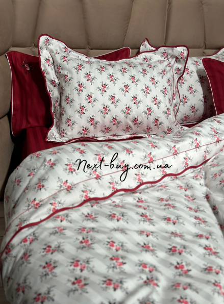 Maison D'or Diana Rose red постельное белье семейное 160х220x2 сатин