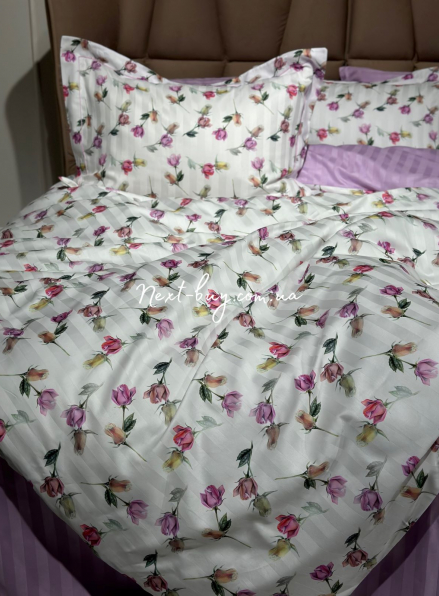 Maison Dor Rose Dream lilac постельное белье 200x220см сатин жаккард