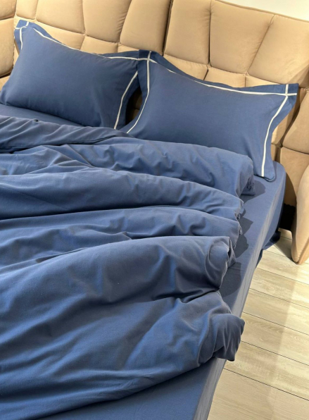 Постільна білизна First Choice фланель Soprano denim полуторна 160х220