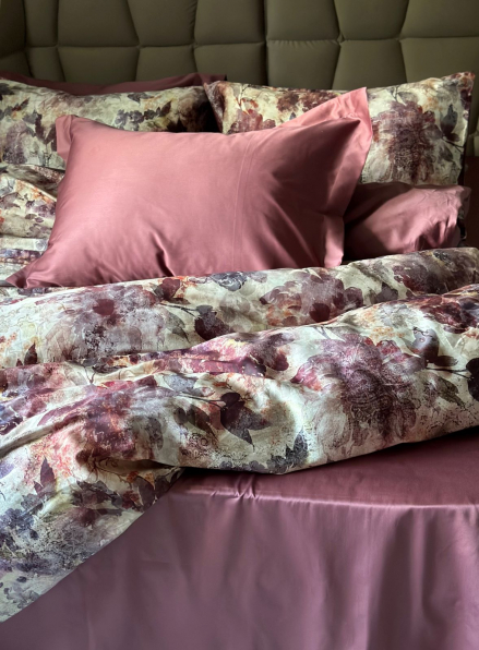 Постільна білизна Saheser Angelo gul kurusu євро 200х220 сатин