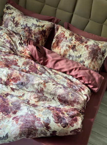 Постільна білизна Saheser Angelo gul kurusu євро 200х220 сатин