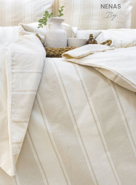 Постільна білизна Saheser Nenas bej євро 200х220