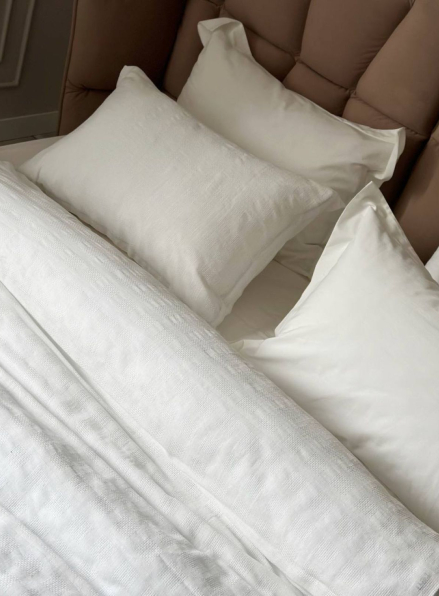 Постільна білизна Saheser Volante krem євро 200х220