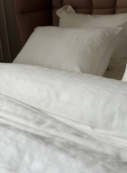 Постільна білизна Saheser Volante krem євро 200х220