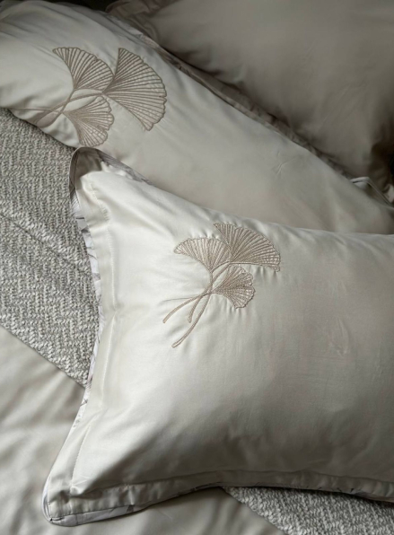 Постільна білизна Estela wind La Romano єгипетська бавовна/сатин з вишивкою євро 200х220