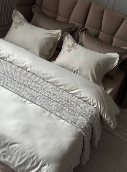 Постільна білизна Estela wind La Romano єгипетська бавовна/сатин з вишивкою євро 200х220