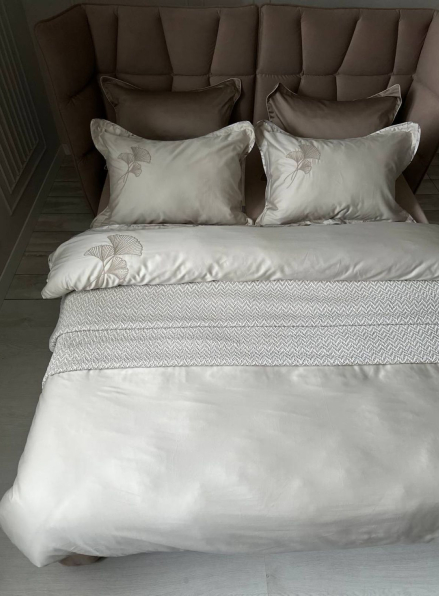 Постільна білизна Estela wind La Romano єгипетська бавовна/сатин з вишивкою євро 200х220