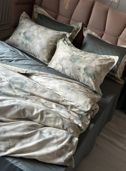 Постільна білизна Rivano Moonmist La Romano єгипетська бавовна/сатин з вишивкою євро 200х220