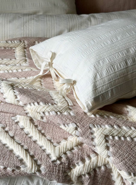 Муслінове покривало з наволочками Saheser Sonia krem-bej євро Туреччина