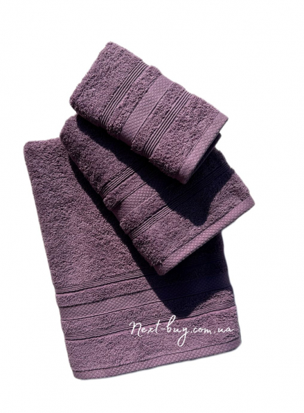 Махровое полотенце для лица ADA 50х90 фиолетовый Турция