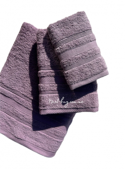 Махровое полотенце для лица ADA 50х90 лавандовый Турция