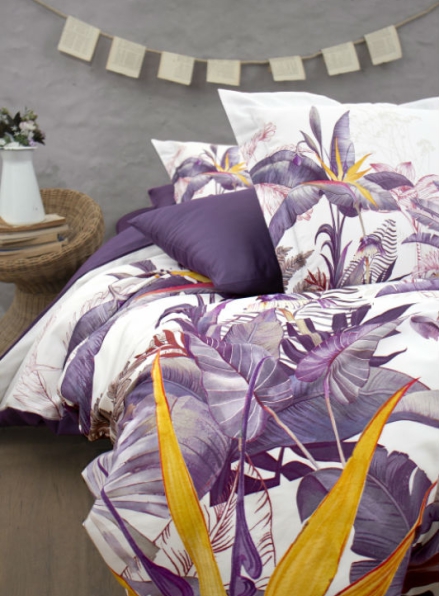 Постельное белье First choice Palm Garden Purple полуторное 160х220