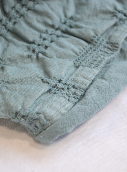 Ексклюзивна постільна білизна Limasso Kristal Akdeniz Mavisi 200x220 з вареної бавовни