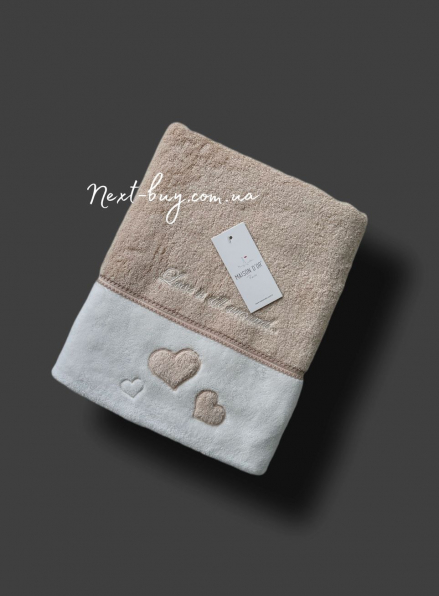 Maison D`or Monique Hearts махровое полотенце 50х100 Турция розовое