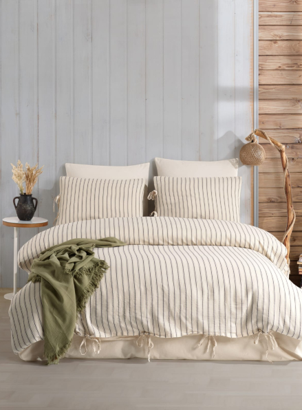 Постільна білизна Turkiz Olive 200x220 з вареної бавовни