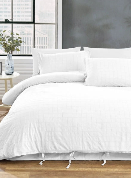 Премиальный комплект постельного белья PASIONI Rocco Beyaz