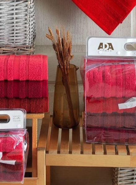 Набір кухонних рушників Ada red 4шт 30х50 см