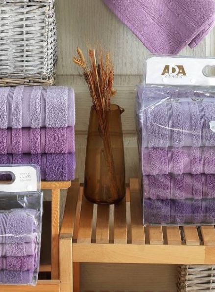Набір кухонних рушників Ada lilac 4шт 30х50 см